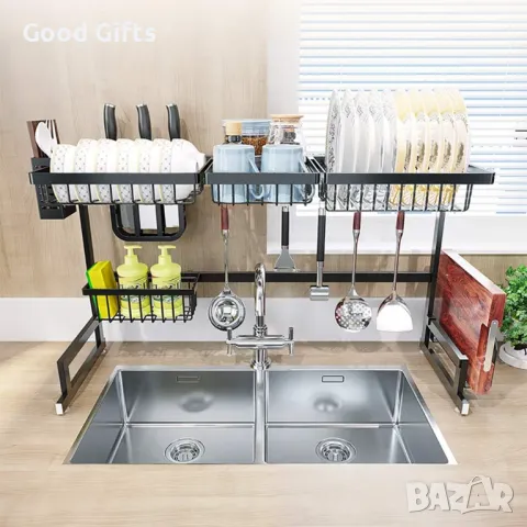 Отцедник за съдове, Органайзер за кухня със сушилник за съдове, снимка 2 - Други стоки за дома - 49761188