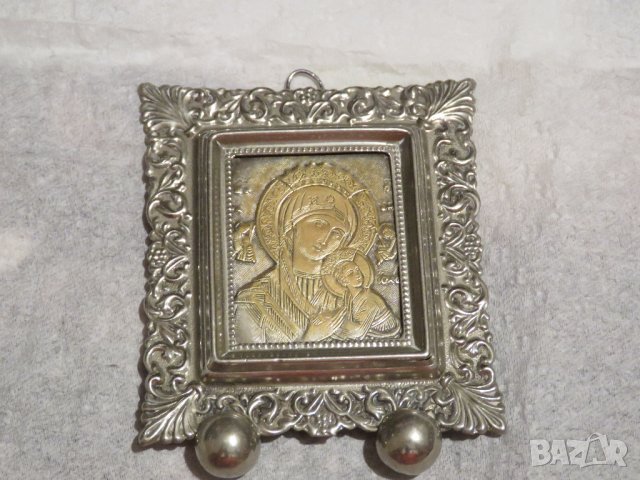 Старинна Панагия медальон Дева Мария, богородица с младенеца внос Израел, Йерусалим