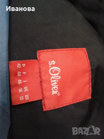 Дебело,черно  зимно яке s.Oliver., снимка 3 - Якета - 52428573