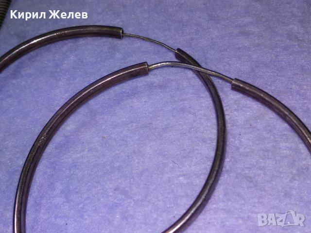 ЕФЕКТНИ СРЕБЪРНИ ВИНТИДЖ АРТ ГОЛЕМИ ОБЕЦИ СРЕБРО 925 РЪЧНА МАЙСТОРСКА РАБОТА 40020, снимка 10 - Обеци - 42843786