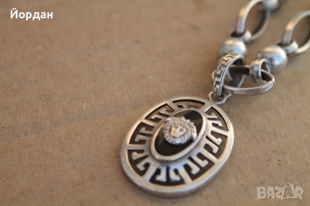 Сребърен синджир , снимка 2 - Колиета, медальони, синджири - 44497418