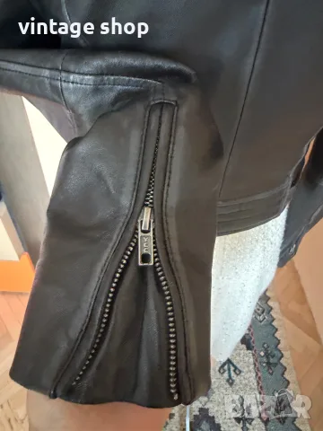 Дамско кожено яке Barneys тип байкър размер 10(М/L), снимка 8 - Якета - 56087001