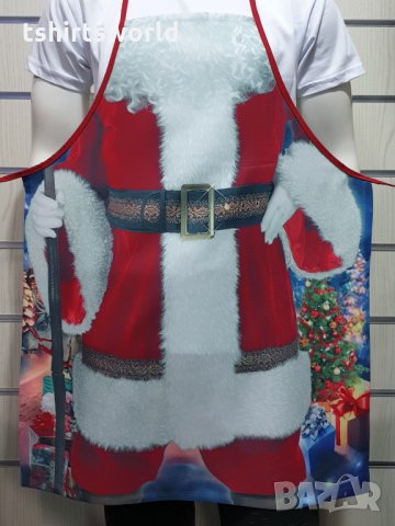 Нова мъжка забавна готварска престилка Дядо Коледа, снимка 7 - Подаръци за мъже - 30723404