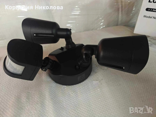 LED външна лампа със сензор за движение, 16W 1900LM 5000K дневна светлина, снимка 8 - Лед осветление - 54201470