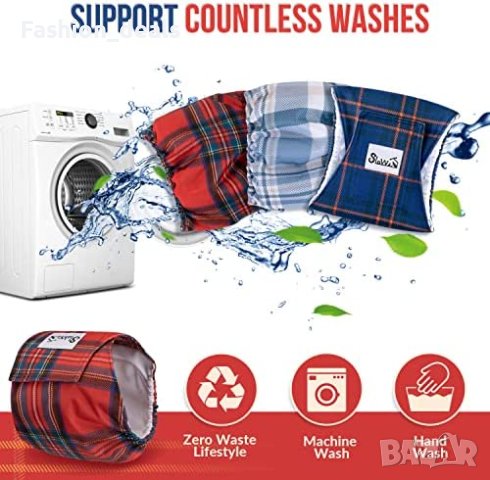 Нови хигиенни бикини за домашни любимци куче 3 броя пелени за многократна употреба, снимка 6 - За кучета - 40580563