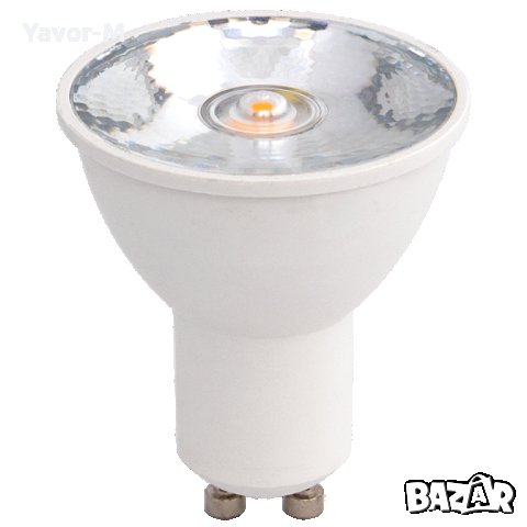 LED лампа луничка, димираща, 6W, GU10, 4200K, 15°, Неутрална светлина, Ultralux - LZ10642D