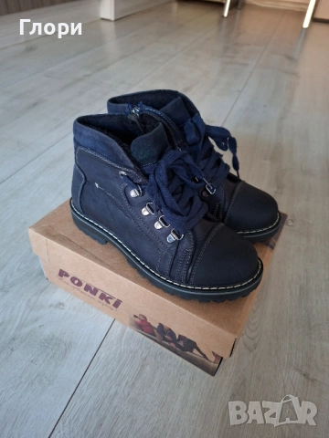 Боти естест.кожа Понки 33н, снимка 2 - Детски боти и ботуши - 51982063