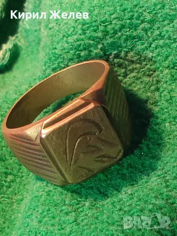 Стар МАСИВЕН БРОНЗОВ ПРЪСТЕН с ЕМБЛЕМАТА на NIKE и ПЕЧАТИ 18К 750 За КОЛЕКЦИЯ 47500, снимка 17 - Антикварни и старинни предмети - 47162760