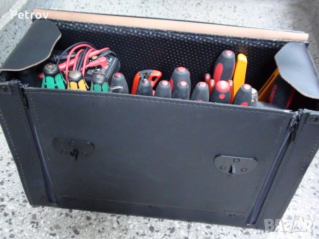 PARAT - Made in Germany - Куфар за Инструменти от телешка естественна кожа !!! ИЗПОЛЗВАН!!! GERMANY!, снимка 7 - Куфари с инструменти - 29572346