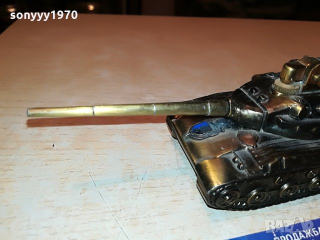 танк запалка-мед/месинг-антика от франция 0808212105, снимка 8 - Антикварни и старинни предмети - 33759801