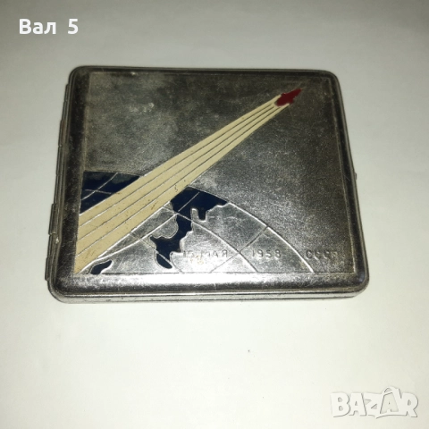 Стара табакера КОСМОС , СПУТНИК 3 - 1958 г , СССР . РЯДКА !