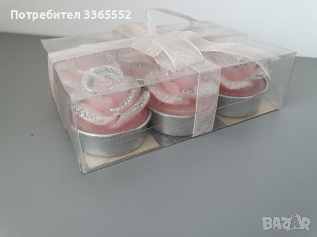 Декоративни свещи рози, снимка 4 - Декорация за дома - 36523884