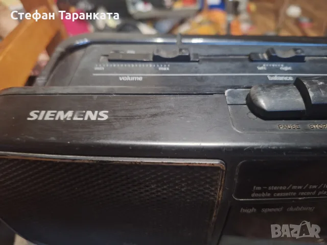 двукасетачен касетофон Simens, снимка 3 - Радиокасетофони, транзистори - 55773995