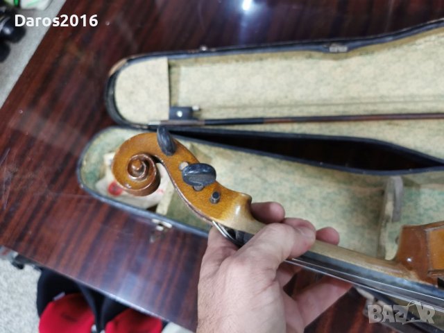 Стара цигулка Кремона 3/4, снимка 12 - Струнни инструменти - 38260839