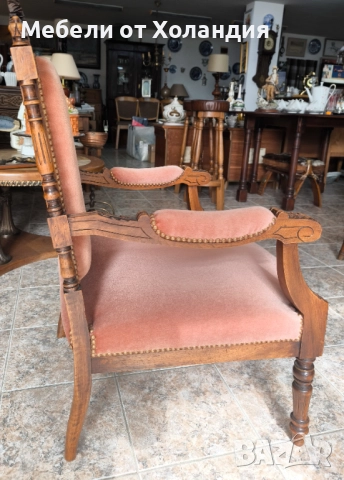 Кресло Луи 16-ти, снимка 8 - Дивани и мека мебел - 52053830