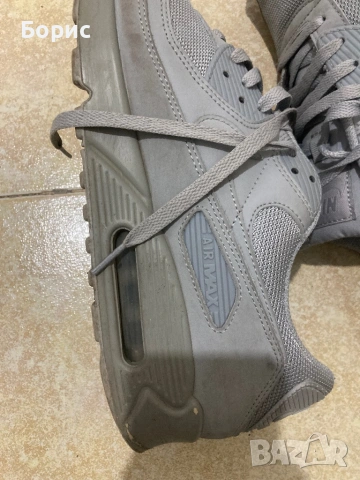 Nike Air Max 90 Wolf Grey,46",100% оригинални, снимка 8 - Маратонки - 53161359