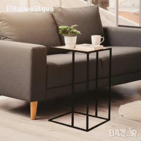 Компактна помощна масичка, която влиза под дивана – удобство на една ръка разстояние, снимка 3 - Дивани и мека мебел - 52225983