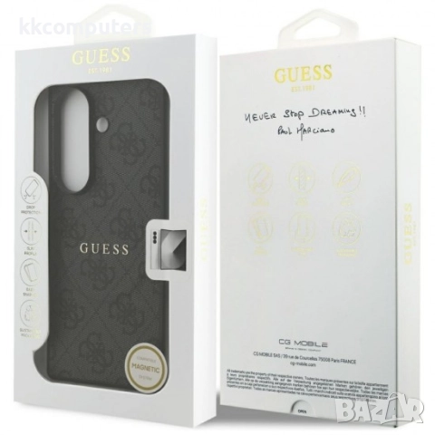 Оригинален кейс Guess 4G Ring Classic Logo MagSafe, За Samsung Galaxy Z Fold7, Черен и Протектор, снимка 6 - Резервни части за телефони - 51923331