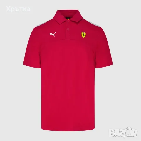 Puma Scuderia Ferrari F1 - Оригинална мъжка тениска с яка