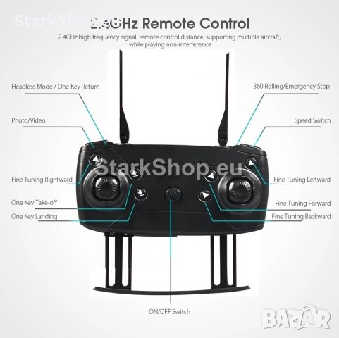  Сгъваем Дрон Maverik PRO, снимка 4 - Други - 38425894