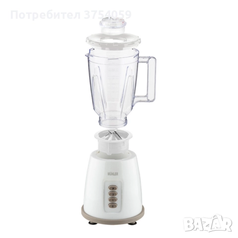 Блендер, 500W, 1.5 л, пласт.кана, сив, снимка 4 - Блендери - 52339205