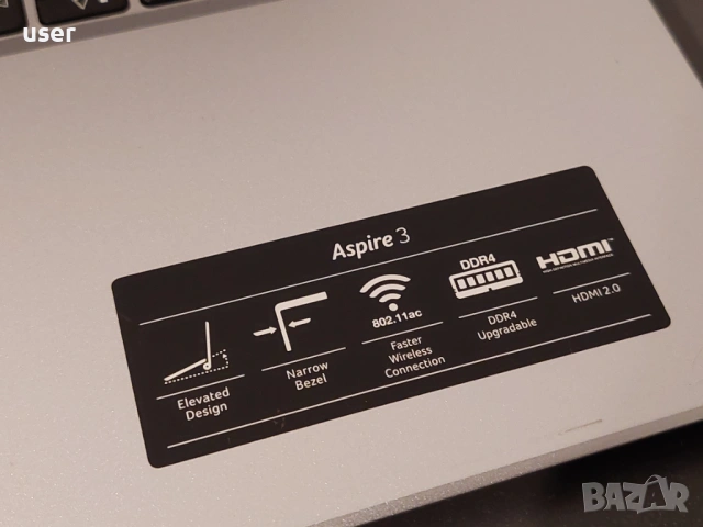 12GB RAM, Core i3-1115G4, 512GB SSD NVMe, 17.3" лаптоп Acer Aspire 3 A317 A317-53, снимка 4 - Лаптопи за работа - 53991287