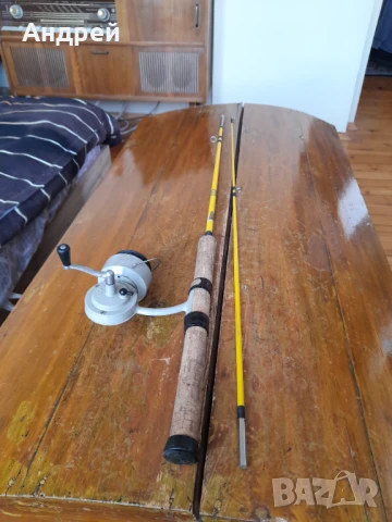 Стара въдица,макара Tokoz, снимка 1