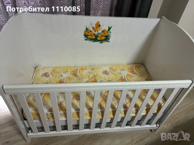 Дървена кошара за бебе 60/120, снимка 4 - Кошарки - 54064777