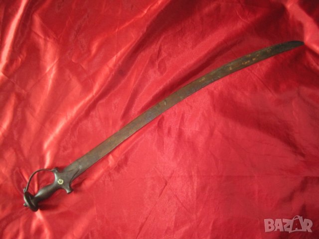 Стара Сабя със златни орнаменти, Талвар, Индийска, Тулвар, Ятаган, Острие, снимка 2 - Антикварни и старинни предмети - 30500200