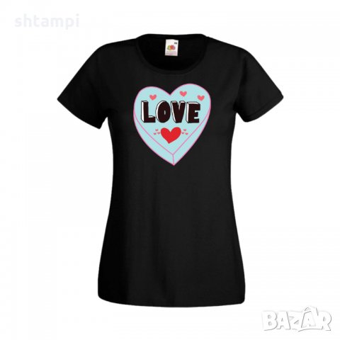 Дамска тениска Свети Валентин Love 4, снимка 1 - Тениски - 35647206