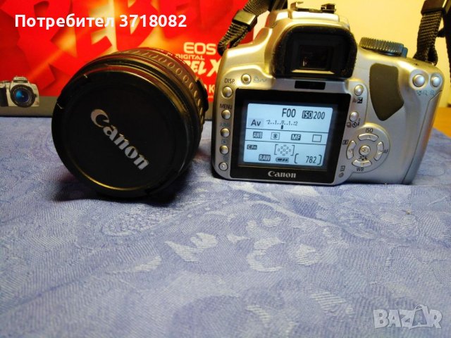 Фотоапарат-Canon EOS Rebel XTI 400D, снимка 2 - Фотоапарати - 40577229