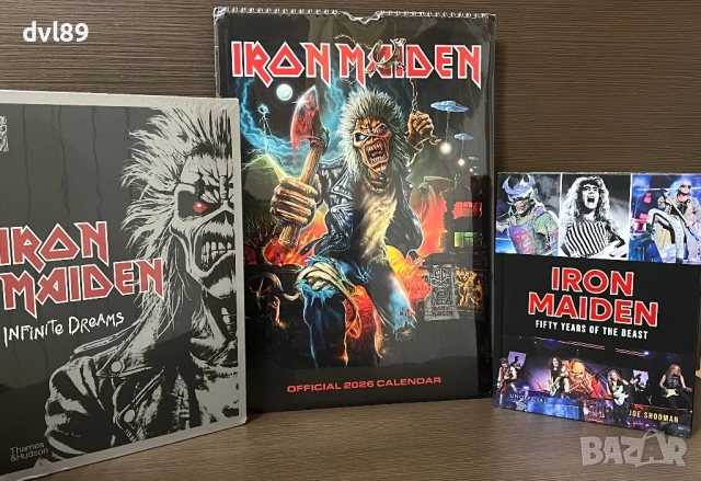 Iron Maiden -50 години на сцена. Две нови книги + подарък календар 2026