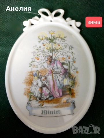 4 сезона плочи за стена 4броя Tettau, снимка 3 - Декорация за дома - 52620875