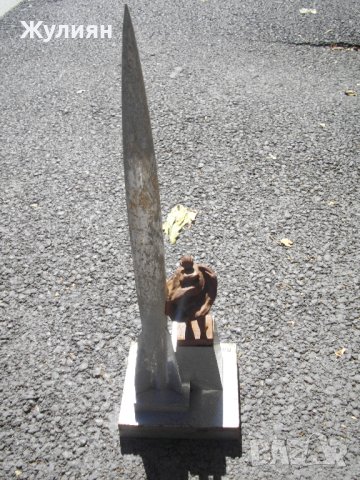 МЕТАЛЕНА СТАТУЕТКА СССР КАЛУГА ЦИОЛКОВСКИЙ, снимка 4 - Антикварни и старинни предмети - 42134104