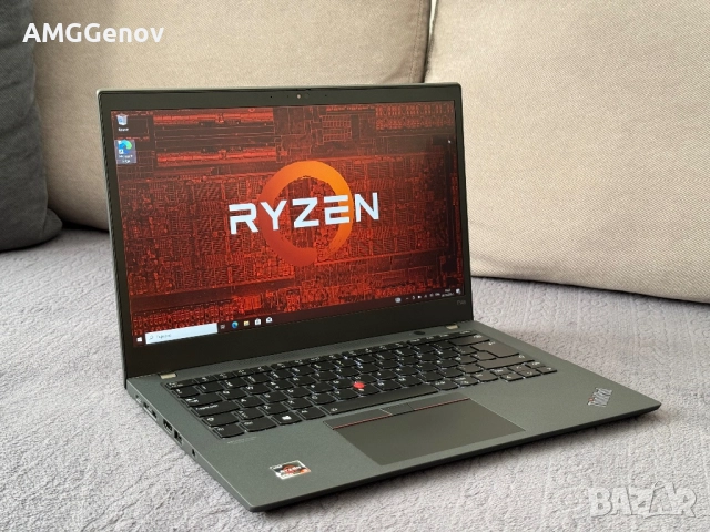 14'FHD IPS Touch/Ryzen 5 Pro-5650u/Thinkpad T14s Gen 2/16GB DDR4/256GB, снимка 2 - Лаптопи за работа - 52226808