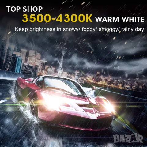 TECTICO H15 Авто Крушки 12V 15/55W Топло бяло +130% Супер ярки дълги светлини, снимка 6 - Аксесоари и консумативи - 48135636