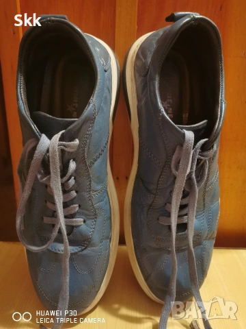 Мъжки маратонки от естествена кожа. 