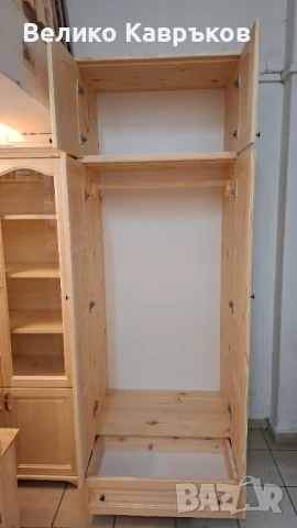 Гардероб от масив., снимка 2 - Гардероби - 50856799