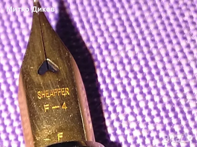 Sheaffer F-4  F маркова японска писалка с позлатен писец винтидж нова с кутия , снимка 10 - Колекции - 48309297