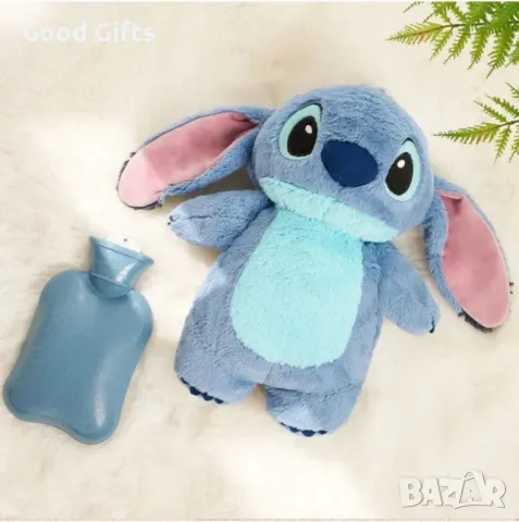 Термо плюшена играчка Стич против колики, менструални болки и мускулни болки