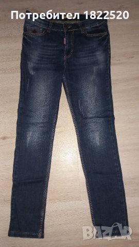 Сини дънки Dsquared2 , снимка 6 - Дънки - 39326230