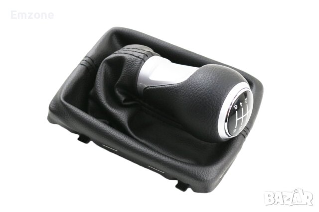 Топка за скоростен лост с кожен маншон и рамка за Ауди Audi A4 S4 B8 8К / A5 8T / Q5 8R S-LINE с 6ск, снимка 2 - Аксесоари и консумативи - 40480676