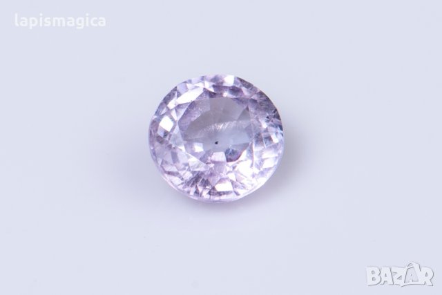 Розово виолетов сапфир 0.34ct 4mm нетретиран, снимка 1 - Други - 32043280