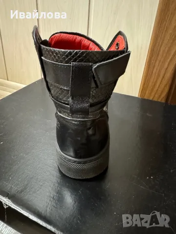 Дамски кожени боти, снимка 2 - Дамски боти - 47281807