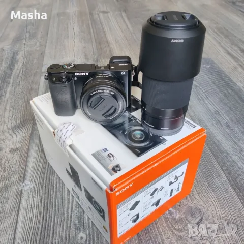 Sony A6000 + 2 обективa Sony SEL 16-50mm f/3.5-5.6 PZ обектив Sony SEL 55-210mm, снимка 4 - Фотоапарати - 55898817