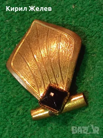 СТАР РОМБОИДЕН АР ДЕКО ПОЗЛАТЕН МЕДЕН ПЕНДАНТ с ЮВЕЛИРНО ФАСЕТИРАН ОБСИДИАН 48803, снимка 13 - Антикварни и старинни предмети - 48818737