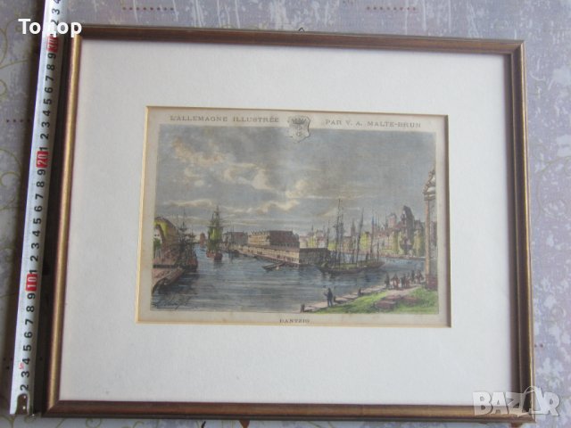 Оригинална стара гравюра със сертификат , снимка 2 - Картини - 37342817