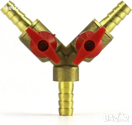 QWORK 3-пътен конектор за маркуч,8mm