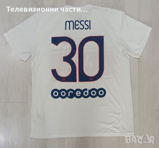 Оригинална футболна тениска Paris Saint-Germain Lionel Messi #30 Nike Tee N922-10A, размер L,отлична, снимка 8 - Спортни дрехи, екипи - 54236542
