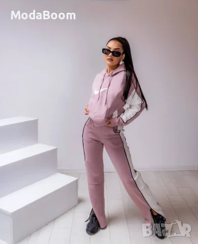 Nike • розов дамски комплект • две части , снимка 3 - Спортни екипи - 47588423